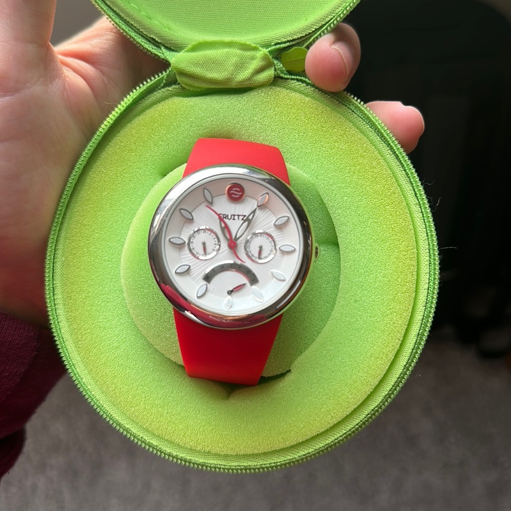 Red fruitz watch - never worn brand new